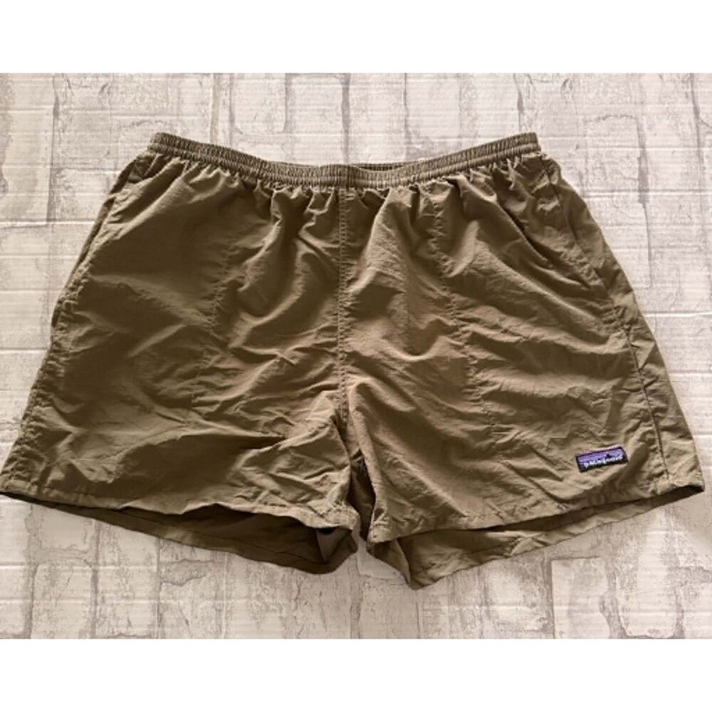 Patagonia Y2K VTG Baggies Swim Trunks Green Drawstring Shorts 57017S8 Sz XL